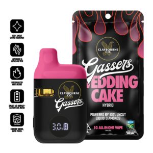 Wedding Cake THC Vapes UK | Gassers AIO | 1g Hybrid