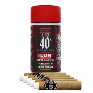 STIIIZY – Infused 40’s Mini Blunt 5pk [2.5g] Blue Dream Pre-rolls UK