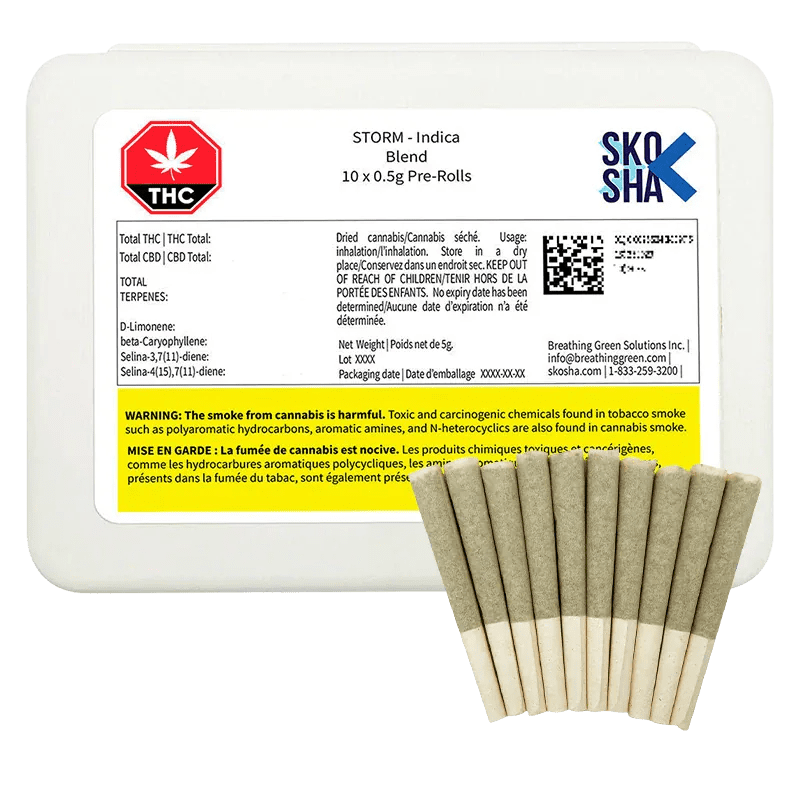 Storm Indica Pre-rolls 10 x 0.5 g